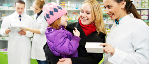 Pharmacist and patient