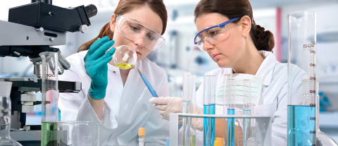 Two woman chemist